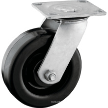 Heavy Duty 6 X 2" Swivel Plate Rubber Wheels